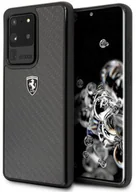 Etui i futerały do telefonów - Ferrari Hardcase FEHCAHCS69BK S20 Ultra G988 black/czarny Carbon Heritage - miniaturka - grafika 1