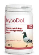 Witaminy i odżywki dla ptaków - DOLFOS Mycodol DG 250g - ochrona i regeneracja wątroby gołębie - miniaturka - grafika 1