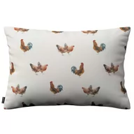 Poszewki na poduszki - Dekoria Poszewka Kinga na poduszkę prostokątną brązowe kurki na kremowym tle 60 × 40 cm Flowers 108-141-80 - miniaturka - grafika 1