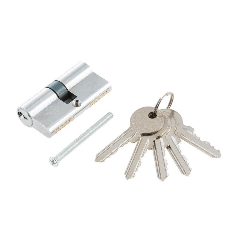 Haushalt CYLINDER LOCK 60MM 30X30 CHROME 5 KEYS