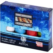 Farby i media malarskie - Astra Farby akrylowe Artea 4x60ml - miniaturka - grafika 1