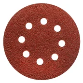 Materiały ścierne - Tarcza ścierna z otworami na rzep TS38R brązowa Ø125 mm 8 otworów elektrokorund P40 5 sztuk Küssner - miniaturka - grafika 1