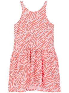 COOL CLUB Sukienka w kolorze biało-pomarańczowym - Sukienki - miniaturka - grafika 1