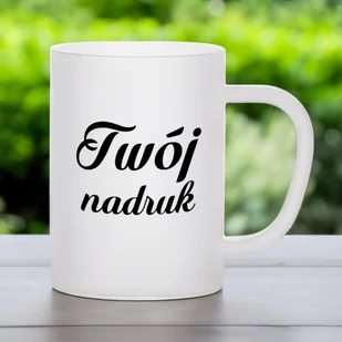 Kubek z mrożonego szkła z Twoim nadrukiem - Kubki - miniaturka - grafika 1
