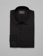 Koszule męskie - koszula simeria 00383 długi rękaw czarny slim fit - miniaturka - grafika 1