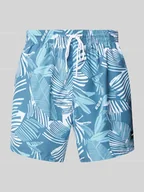 Kąpielówki męskie - Spodenki kąpielowe o kroju relaxed fit z naszywką z logo model ‘Piranha’ - miniaturka - grafika 1