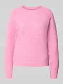 Swetry damskie - Sweter z dzianiny o kroju regular fit z raglanowymi rękawami model ‘DOFFY’ - miniaturka - grafika 1