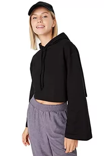 Trendyol Damska bluza TWOAW23SW00400/Siyah, czarna, XL, Czarny - Bluzy damskie - miniaturka - grafika 1