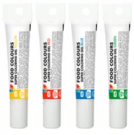 Dodatki do ciast w proszku - Zestaw 4x Barwniki Spożywcze w Żelu Podstawowe Kolory 4x20g Food Colours - miniaturka - grafika 1