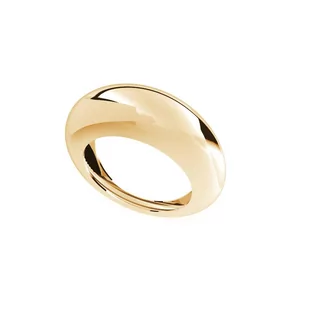 Gładki pierścionek sygnet, srebro 925, XENIA x GIORRE : ROZMIAR PIERŚCIONKA - 11 |UK:L | Φ16,00 MM, Srebro - kolor pokrycia - Pokrycie żółtym 18K zł.. - Pierścionki - miniaturka - grafika 1