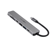 Huby USB - Reinston USB-C 7w1 EHUB05 - miniaturka - grafika 1