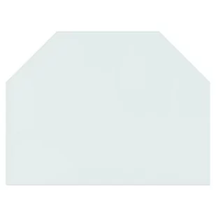 Panel kominkowy, szklany, sześciokątny, 80x60 cm 324140 VIDAXL - Akcesoria kominkowe - miniaturka - grafika 4