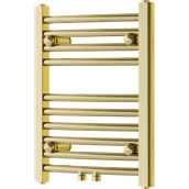 Grzejniki łazienkowe - Mexen Ares grzejnik łazienkowy 500 x 400 mm, 142 W, złoty - W102-0500-400-00-50 - miniaturka - grafika 1