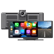 Akcesoria motoryzacyjne - SE102602 10 26inch Portable Wireless Carplay 1600*600P 2 5D HD IPS Touchscreen Android Auto Mirror Link GPS Navigation Bl - miniaturka - grafika 1