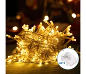 Lampy ogrodowe - Aigostar - LED Zewnętrzny łańcuch bożonarodzeniowy 50xLED/8 funkcji 3xAA 5,3m IP44 ciepła biel - miniaturka - grafika 1