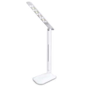 Lampa biurkowa LED biała - Lampy stojące - miniaturka - grafika 1