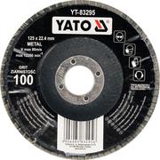 Materiały ścierne - YATO Ściernica listkowa wypukła 125mm p60 YT-83293 - miniaturka - grafika 1
