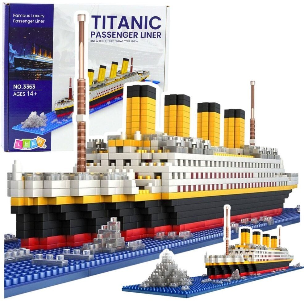 Klocki Konstrukcyjne Statek Titanic Model Statku 3D 1878 el.