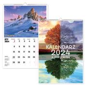 Kalendarze - KALENDARZ ŚCIENNY NA ROK 2024 4 PORY ROKU A3 - miniaturka - grafika 1
