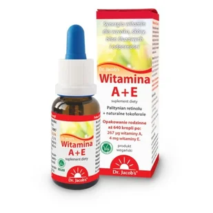 DR JACOBS Dr. Jacob's Medical GmbH Witamina A+E krople 20 ml 3345381 - Witaminy i minerały - miniaturka - grafika 1