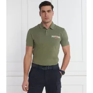 Koszule męskie - Napapijri Polo E-AYLMER | Regular Fit - miniaturka - grafika 1