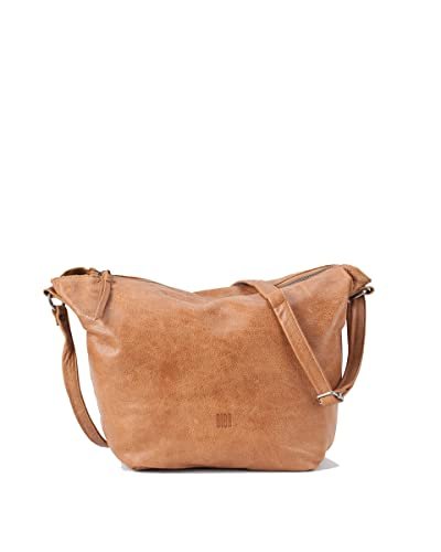 BIBA Torba damska ze skóry naturalnej Torba na ramię Leather Utah Cream Out UTC2LO, długi uchwyt, zamek błyskawiczny, Legalna skóra bydlęca, Skóra