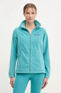 Columbia bluza sportowa Benton Springs kolor turkusowy gładka 1372111 - Bluzy damskie - miniaturka - grafika 1