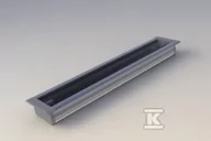 Akcesoria do oświetlenia - Nextec Profil LED Podtynkowy A, długość 202cm, aluminiowy, srebrny anodowany - miniaturka - grafika 1