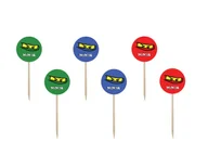 Urodziny dziecka - PartyShow Pikery Ninja - 7 cm - 6 szt. DTU-NIN - miniaturka - grafika 1