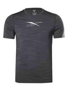 Reebok Koszulka sportowa w kolorze antracytowym - Koszulki sportowe męskie - miniaturka - grafika 1