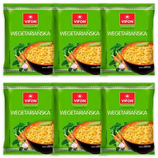 Vifon Zupa błyskawiczna wegetariańska 70 g x 6 sztuk - Dania dla dzieci - miniaturka - grafika 1