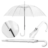 Parasole - Parasol składany przezroczysty ślubny - miniaturka - grafika 1