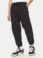 Spodnie sportowe męskie - Vans Spodnie dresowe Premium VN000P5F Czarny Loose Fit - miniaturka - grafika 1