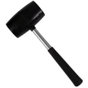 Młotki - STALCO młotek gumowy trzonek stalowy średnica 65mm - miniaturka - grafika 1
