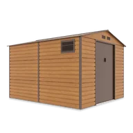 Altany ogrodowe - Domek Narzędziowy 277x323cm wentylacja MONTREAL Oak Brown gospodarczy, nowoczesny z oknami, na rower, na narzędzia, pojemny Szopa Ogrodowa Hardmaister - miniaturka - grafika 1