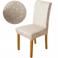 Pokrowce na meble - POKROWIEC NA KRZESŁO UNIWERSALNY WELUR ELASTYCZNY GRUBY POKROWCE WELUROWE - miniaturka - grafika 1