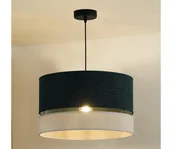 Lampy sufitowe - Duolla - Żyrandol na lince DOUBLE 1xE27/15W/230V śr. 40 cm zielony/szary - miniaturka - grafika 1