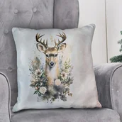Gadżety dla niej i dla niego - Brokatowa poduszka z nadrukiem - Jeleń - miniaturka - grafika 1