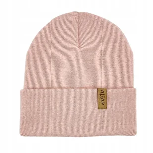 Aliap Czapka dziecięca rozm .50-52 Różowy Wełna merino 100% - Czapki dla dzieci - miniaturka - grafika 1