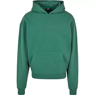 Bluzy męskie - Urban Classics Ultra Heavy Hoody, męska bluza z kapturem z zamkiem błyskawicznym, dostępna w wielu różnych kolorach, rozmiary od XS do 5XL, Leaf, S - grafika 1