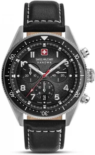 Zegarek Zegarek męski SWISS MILITARY SMWGC0003801 czarny klasyczny - Zegarki męskie - miniaturka - grafika 1