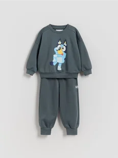 Reserved - Bawełniany komplet Bluey - ciemnoszary - Bluzy i sweterki niemowlęce - miniaturka - grafika 1