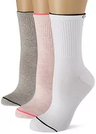 Skarpetki damskie - Calvin Klein Damskie skarpety Crew Calvin Klein Athleisure Women's Crew Socks 3-pak, różowe melanż combo, rozmiar uniwersalny, różowy melan? combo, rozmiar uniwersalny - miniaturka - grafika 1