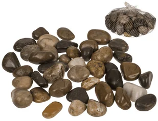 Kamienie Dekoracyjne w siatce 1kg Kamyki Naturalne Kolory Dekoracja - Dekoracje domu - miniaturka - grafika 1