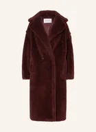 Płaszcze damskie - Max Mara Płaszcz Z Pluszowego Materiału Tedgirl Z Dodatkiem Alpaki rot - miniaturka - grafika 1