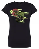 Koszulki i topy damskie - T-Shirt kolorowy nadruk DINOZAUR Rozm.XL - miniaturka - grafika 1