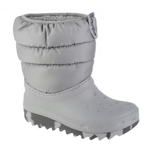 Buty Crocs Classic Neo Puff Boot Jr 207684-007 szare - Buty dla dziewczynek - miniaturka - grafika 1