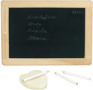 Goki Mała tablica z kredkami i gąbką - 212693 - Tablice dla dzieci - miniaturka - grafika 1