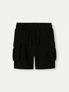 NAME IT Szorty sportowe Mollie 13240449 Czarny Regular Fit - Spodenki damskie - miniaturka - grafika 1