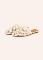 Klapki i japonki damskie - Tommy Hilfiger Klapki Typu Mules beige - miniaturka - grafika 1